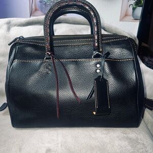 Beautiful Limited Edition-Coach Black Leather Rogue 1941 Satchel $625